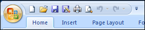 Quick Access Toolbar commands