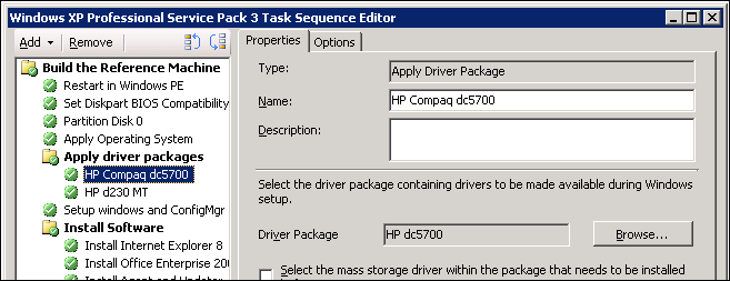Apply Driver Package